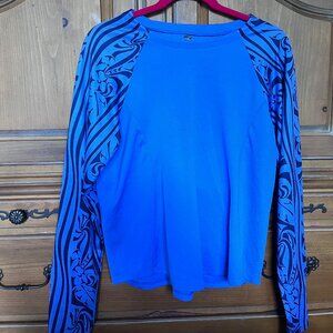 Brooks for Women Purple Pattern Long Sleeve Workout Top